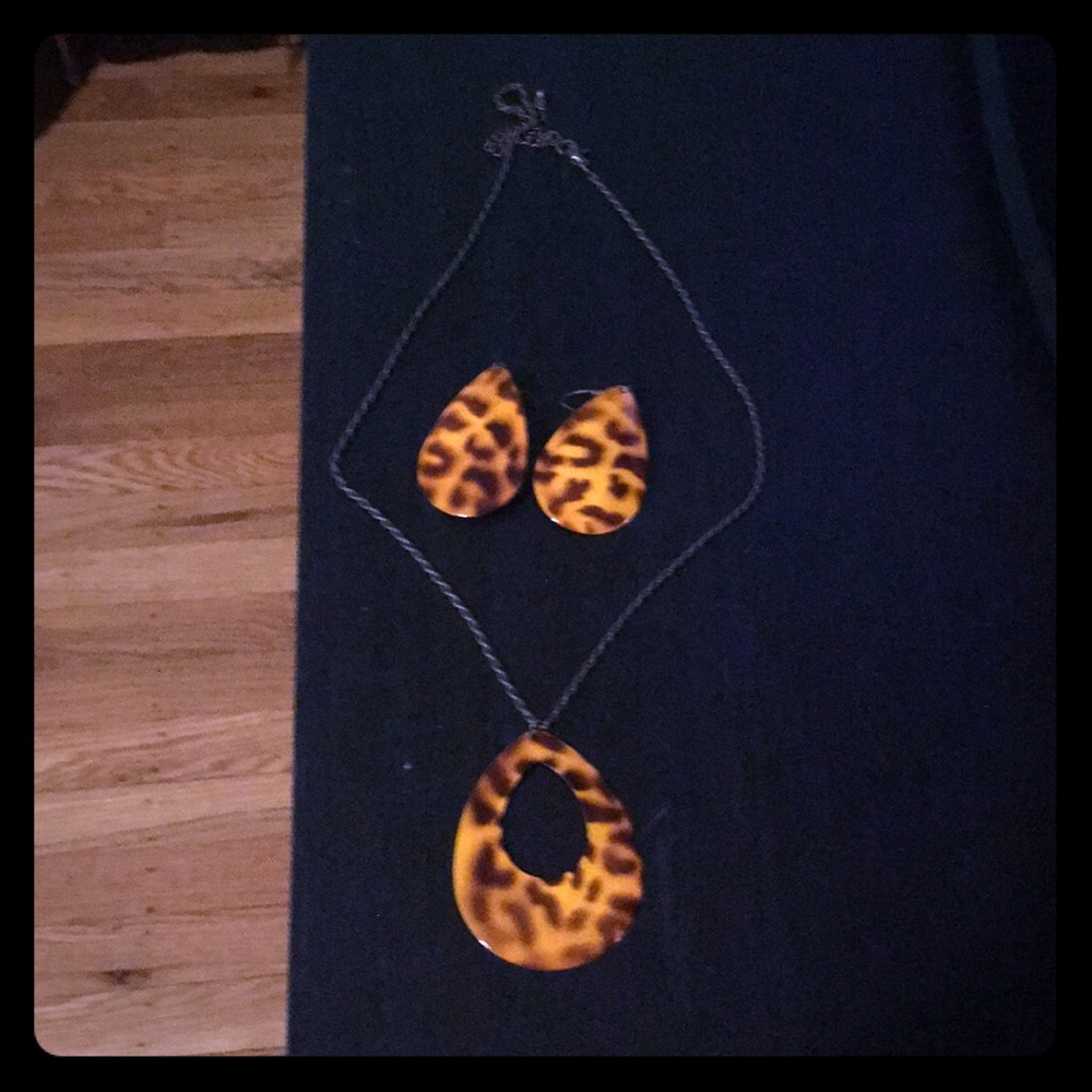 Necklace with matching earrings